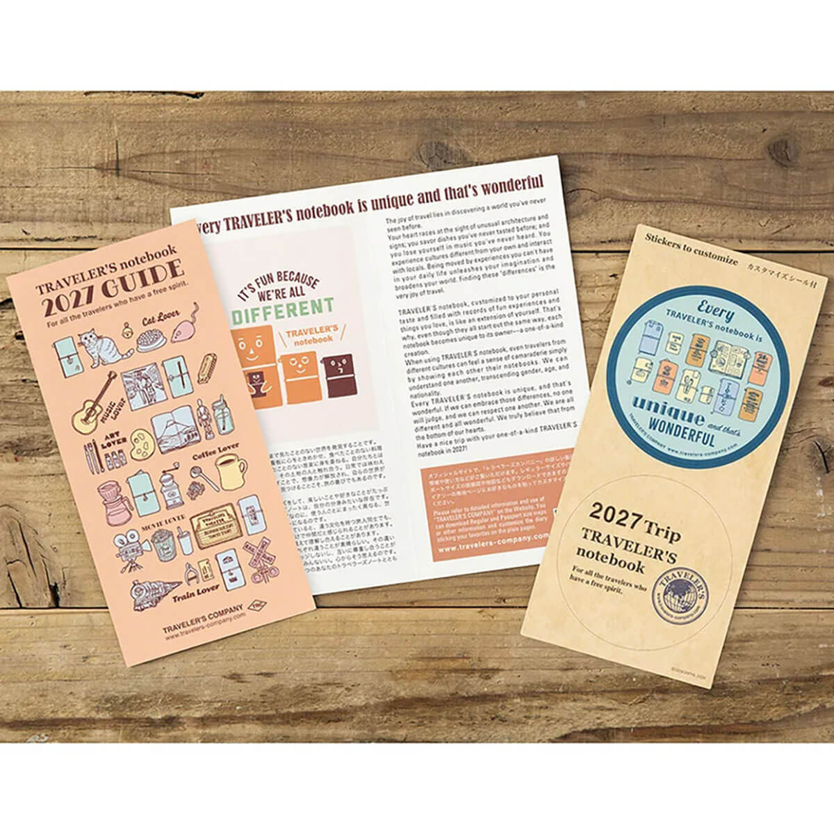 Traveler's Notebook Refill Monthly 2027 by Traveler's Company