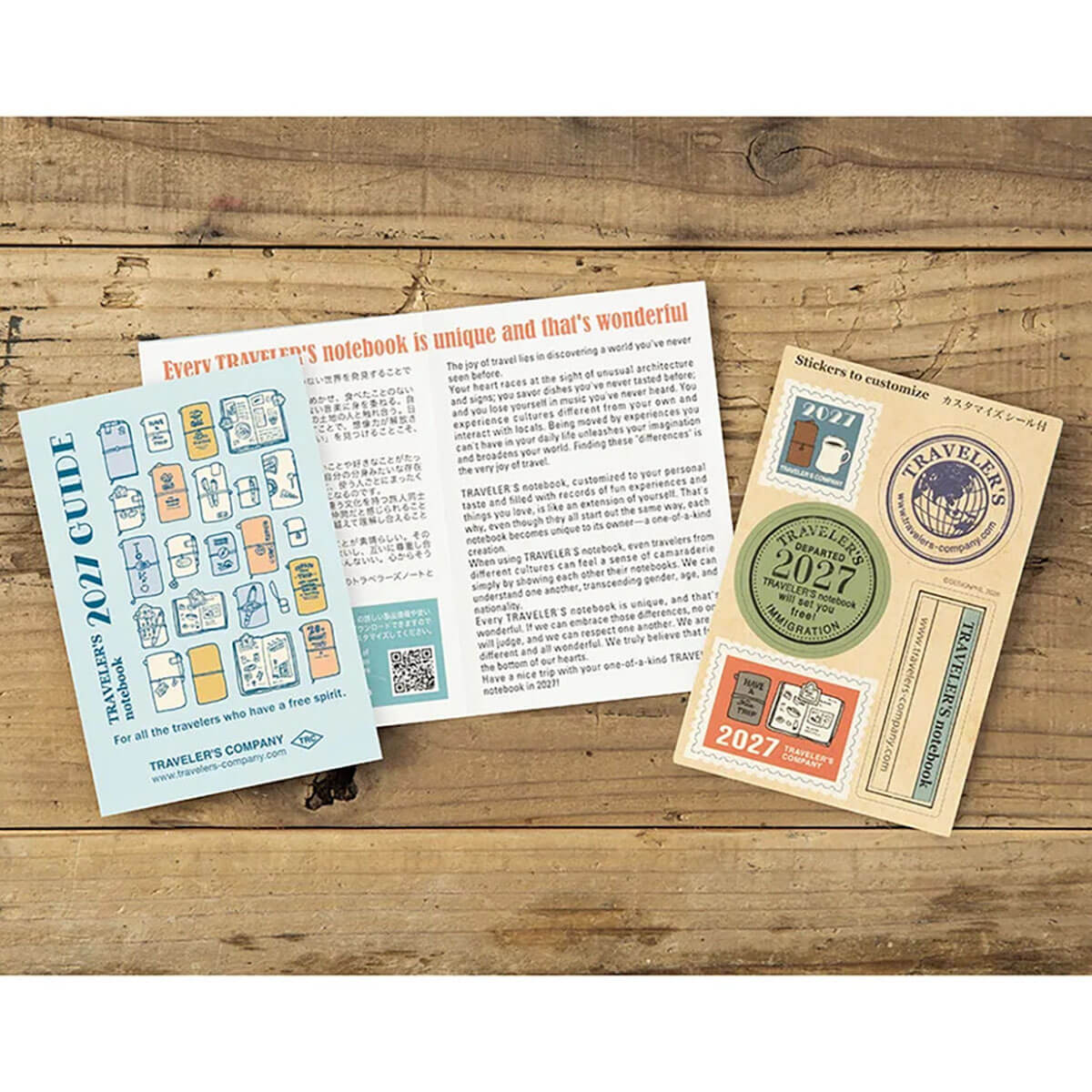 Traveler's Notebook Passport Size Refill Monthly 2027 by Traveler's Company