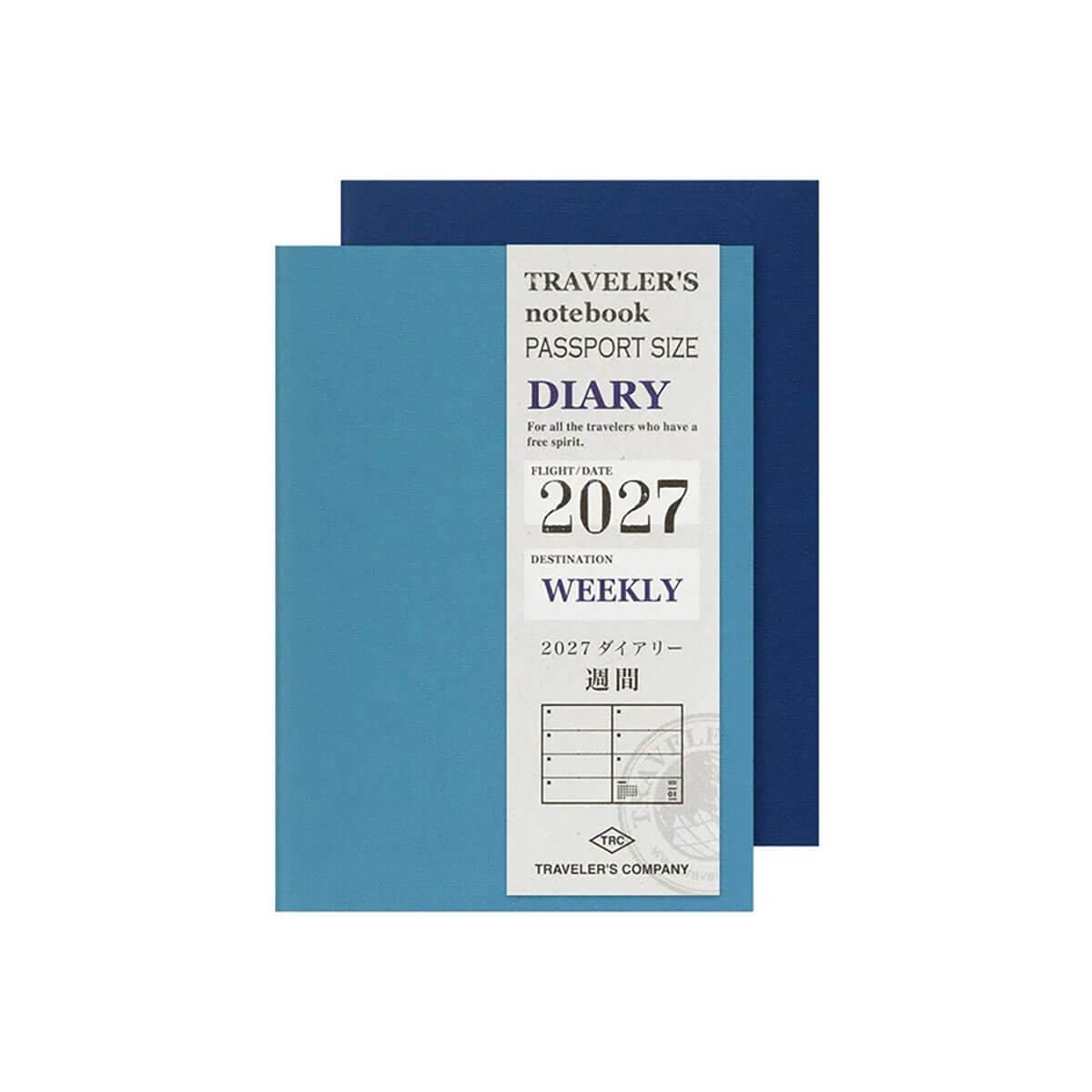 Traveler's Notebook Passport Size Refill Weekly 2027 by Traveler's Company