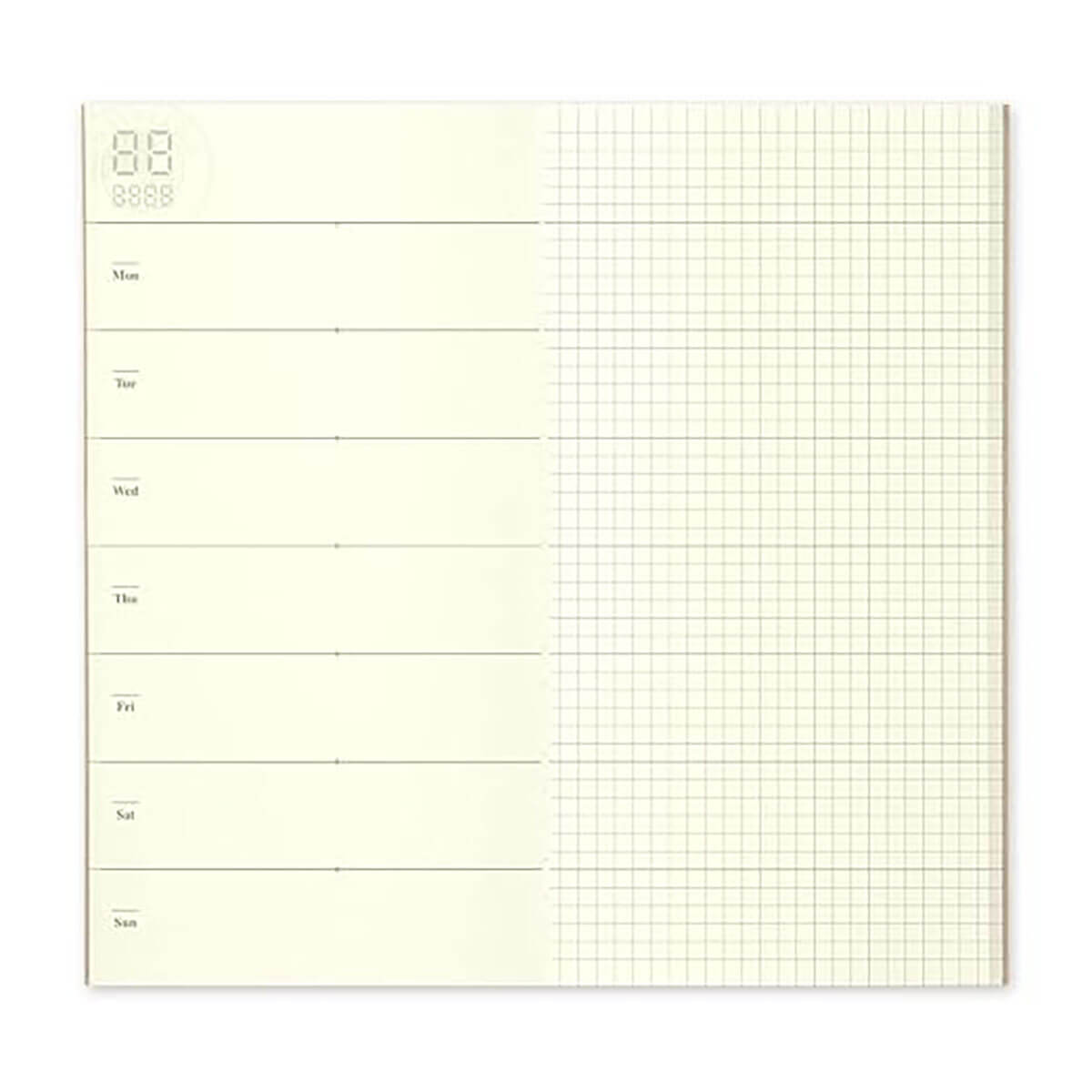 Traveler's Notebook Weekly Diary Free Memo Refill 019 by Traveler's Company