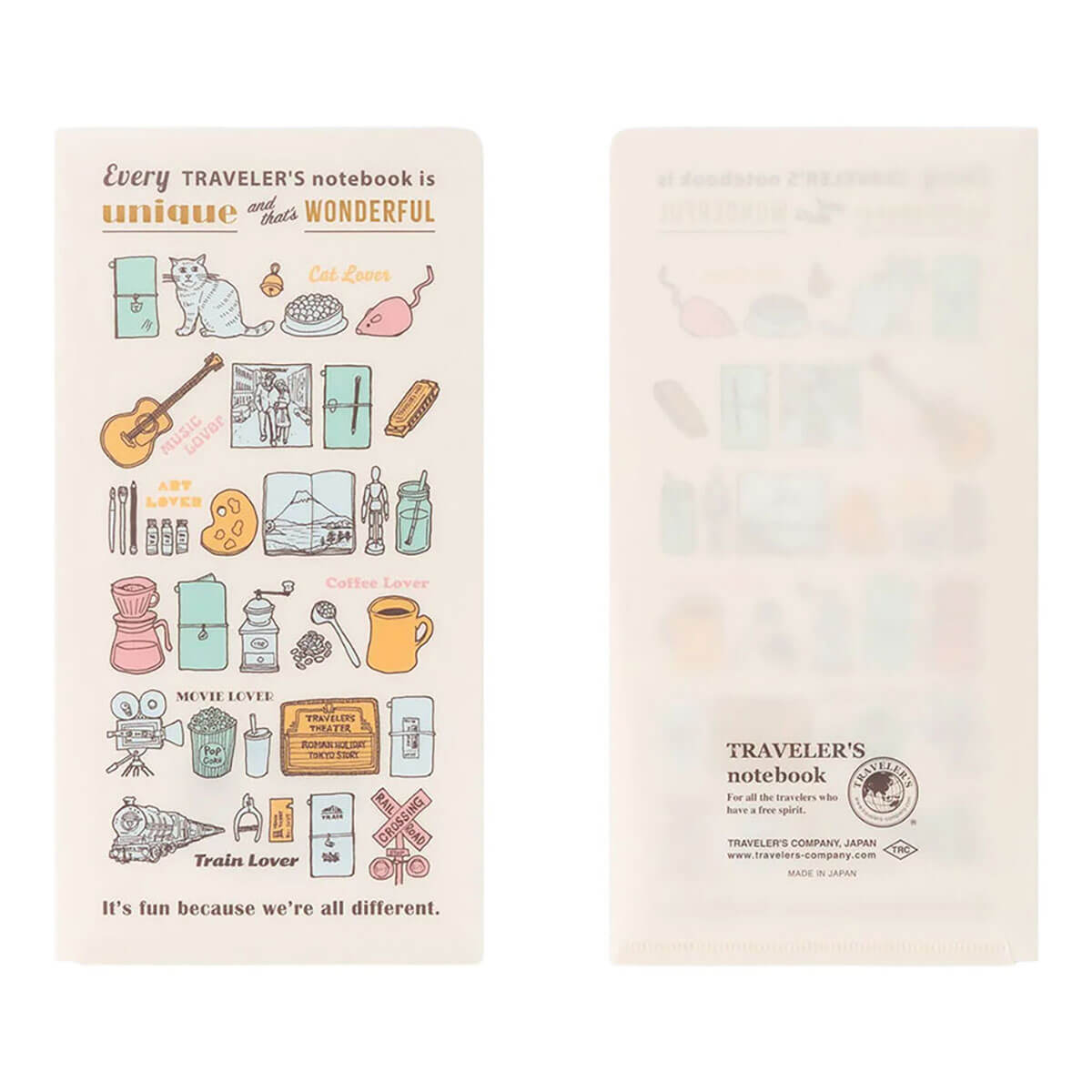 Traveler's Notebook Clear Folder 2027 by Traveler's Company