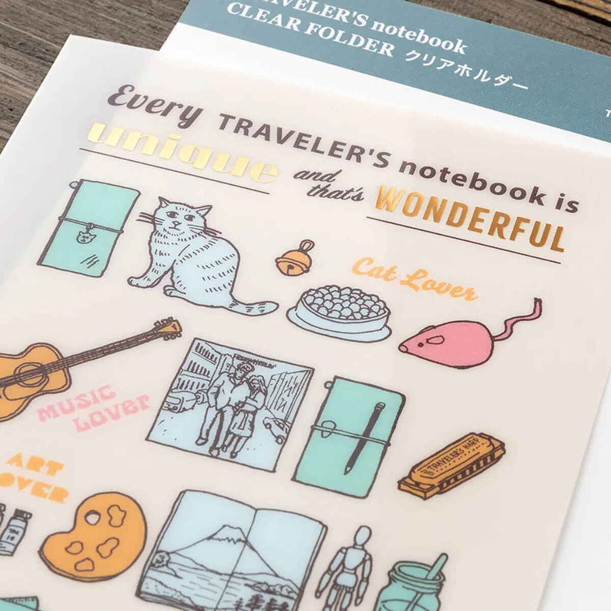Traveler's Notebook Clear Folder 2027 by Traveler's Company