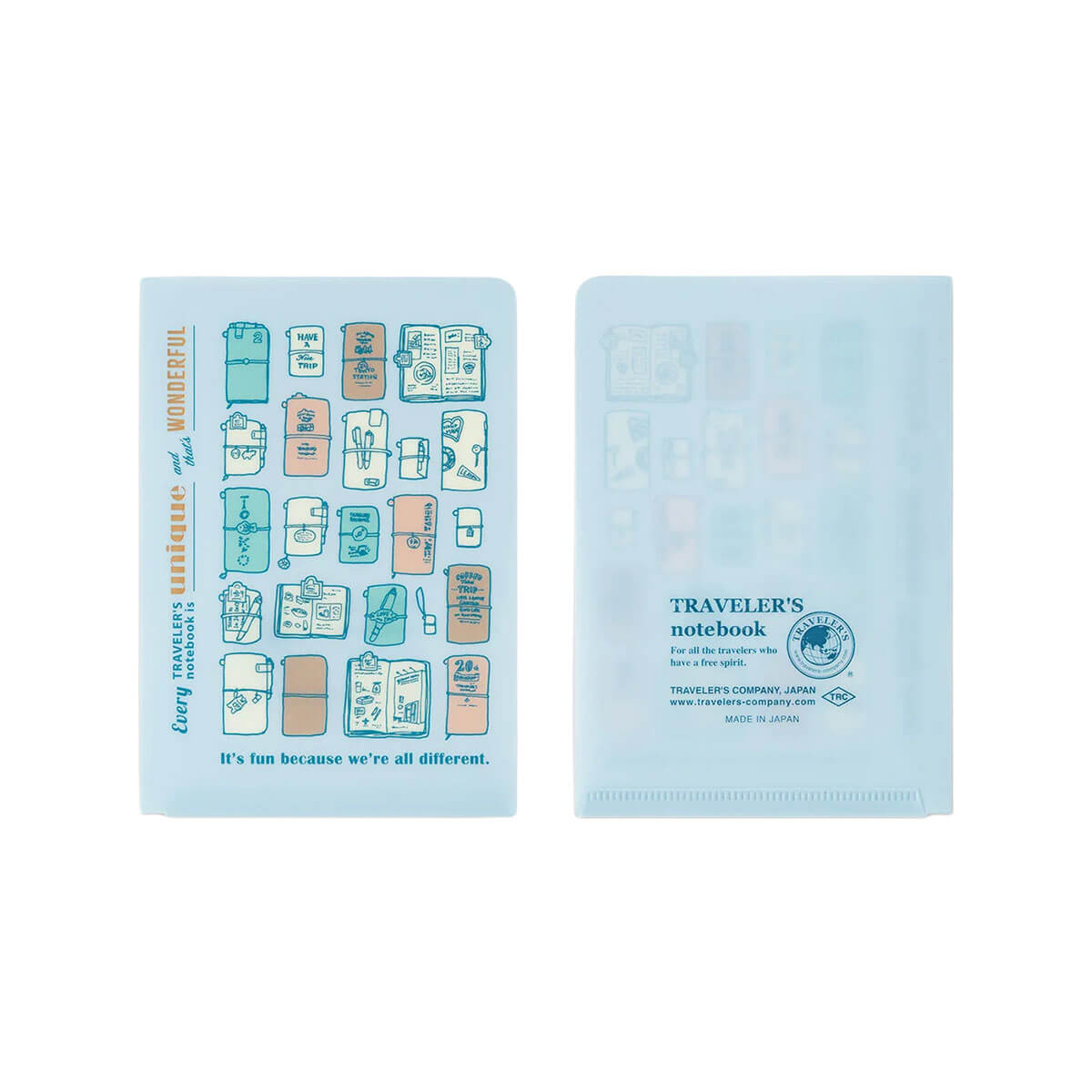 Traveler's Notebook Passport Size Clear Folder 2027 by Traveler's Company
