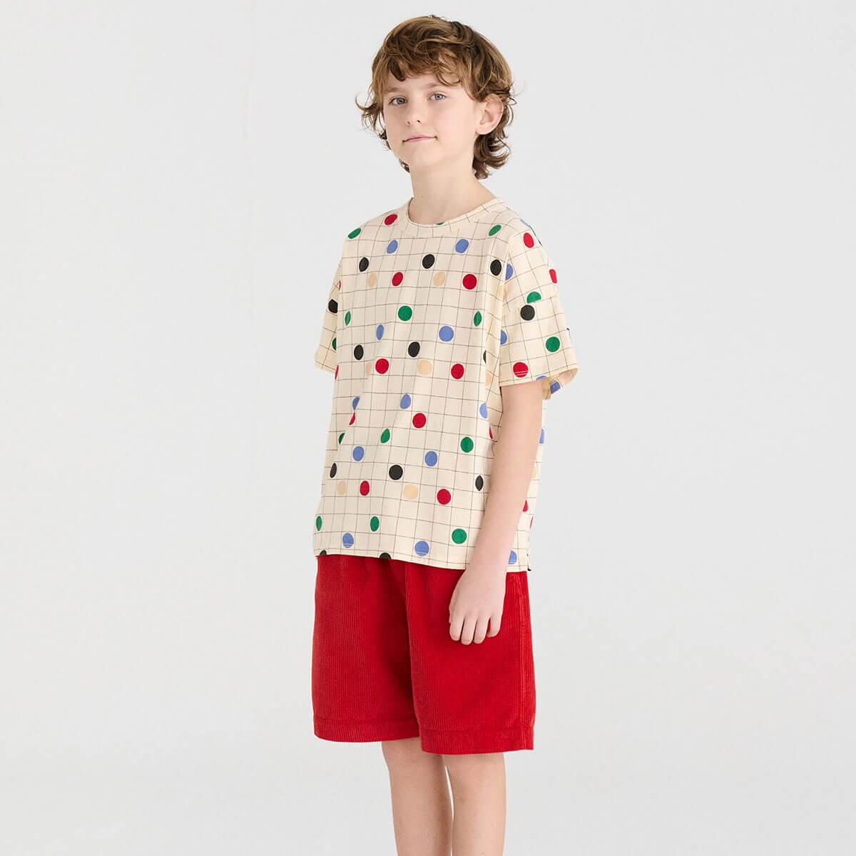 Circles T-Shirt in Off White by True Artist