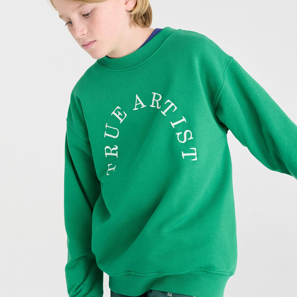 Sweatshirt nº10 in Pine Green by True Artist