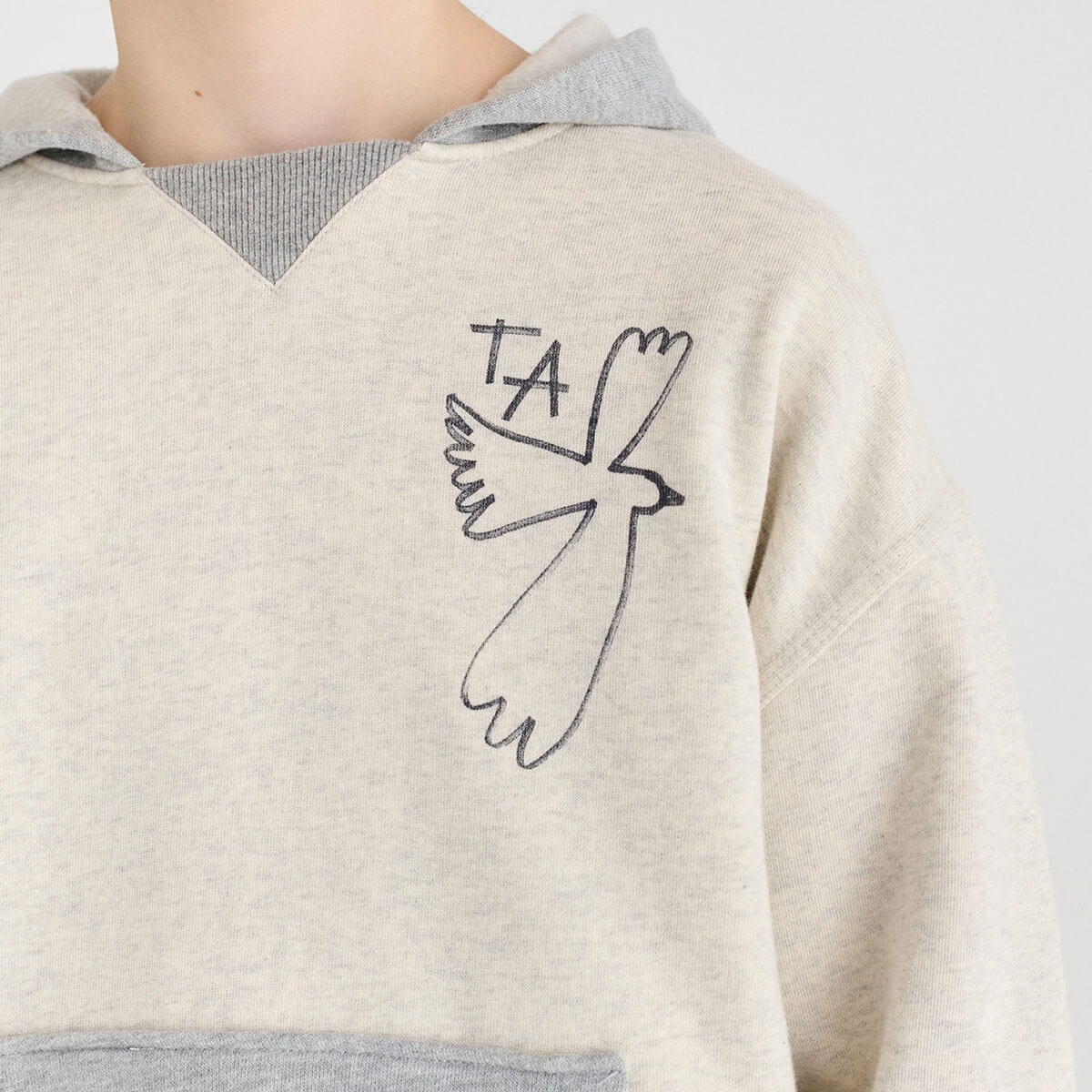 Sweatshirt nº16 in Melange Gray by True Artist