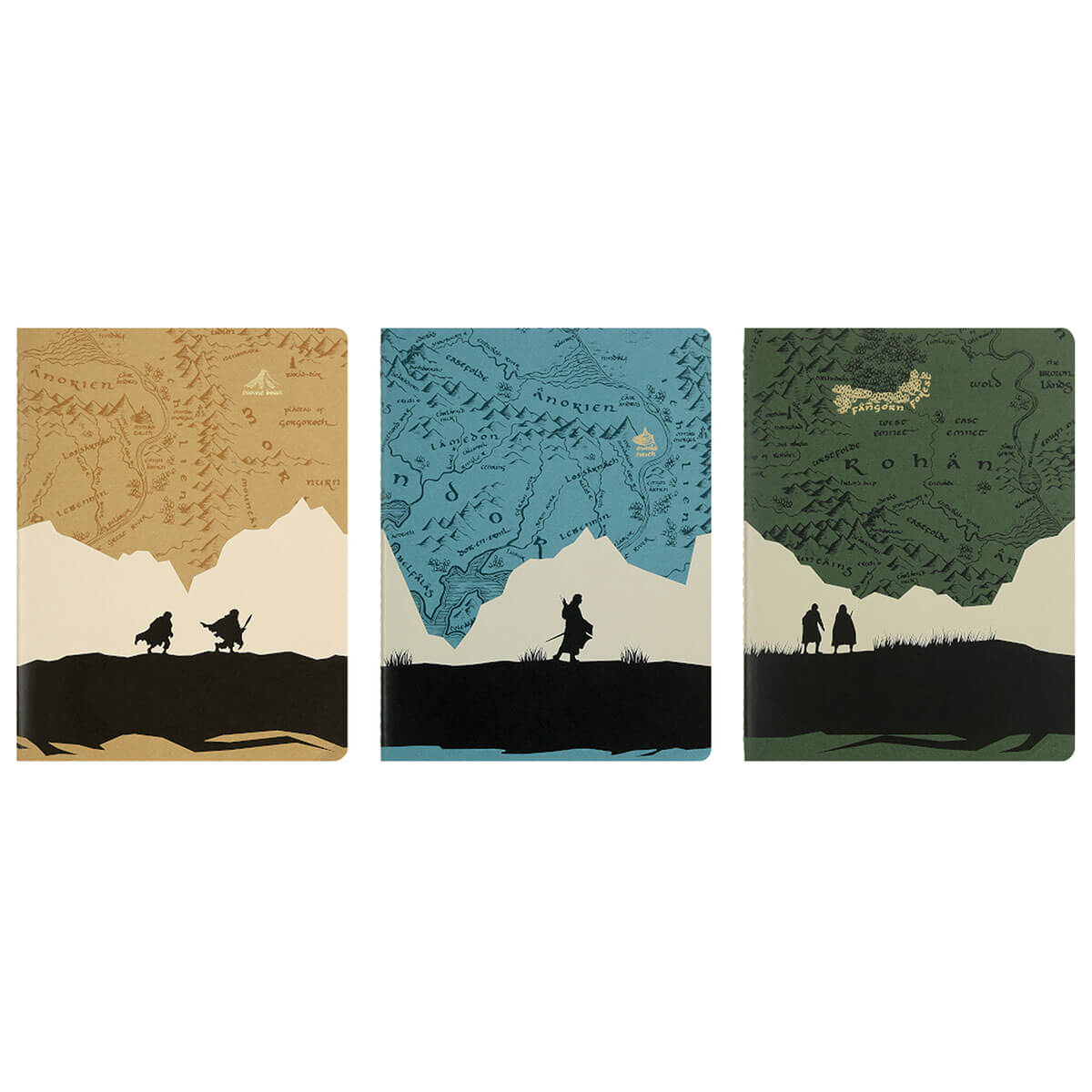 The Lord of the Rings Limited Edition Set of Three XL Cahier Journals by Moleskine
