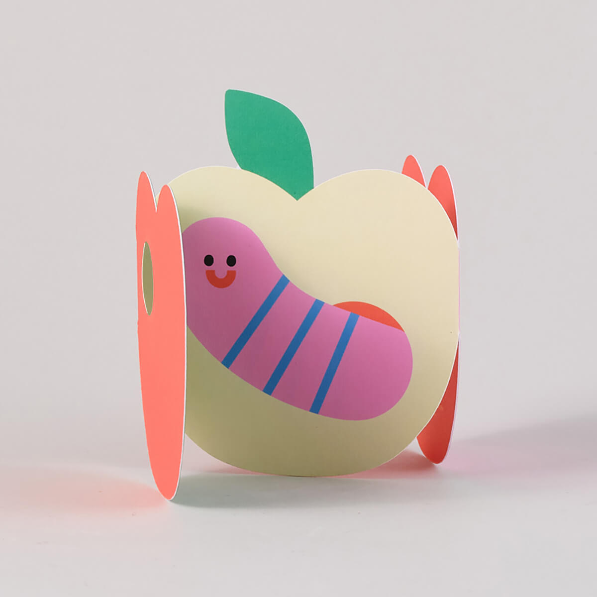 Apple Fold Out Birthday Greetings Card by Susie Hammer for Wrap