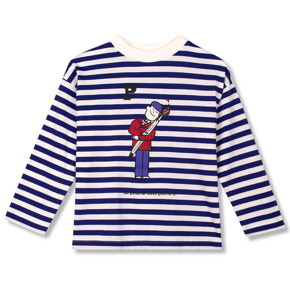 Artists Tee in Ultramarine Stripe by Wynken