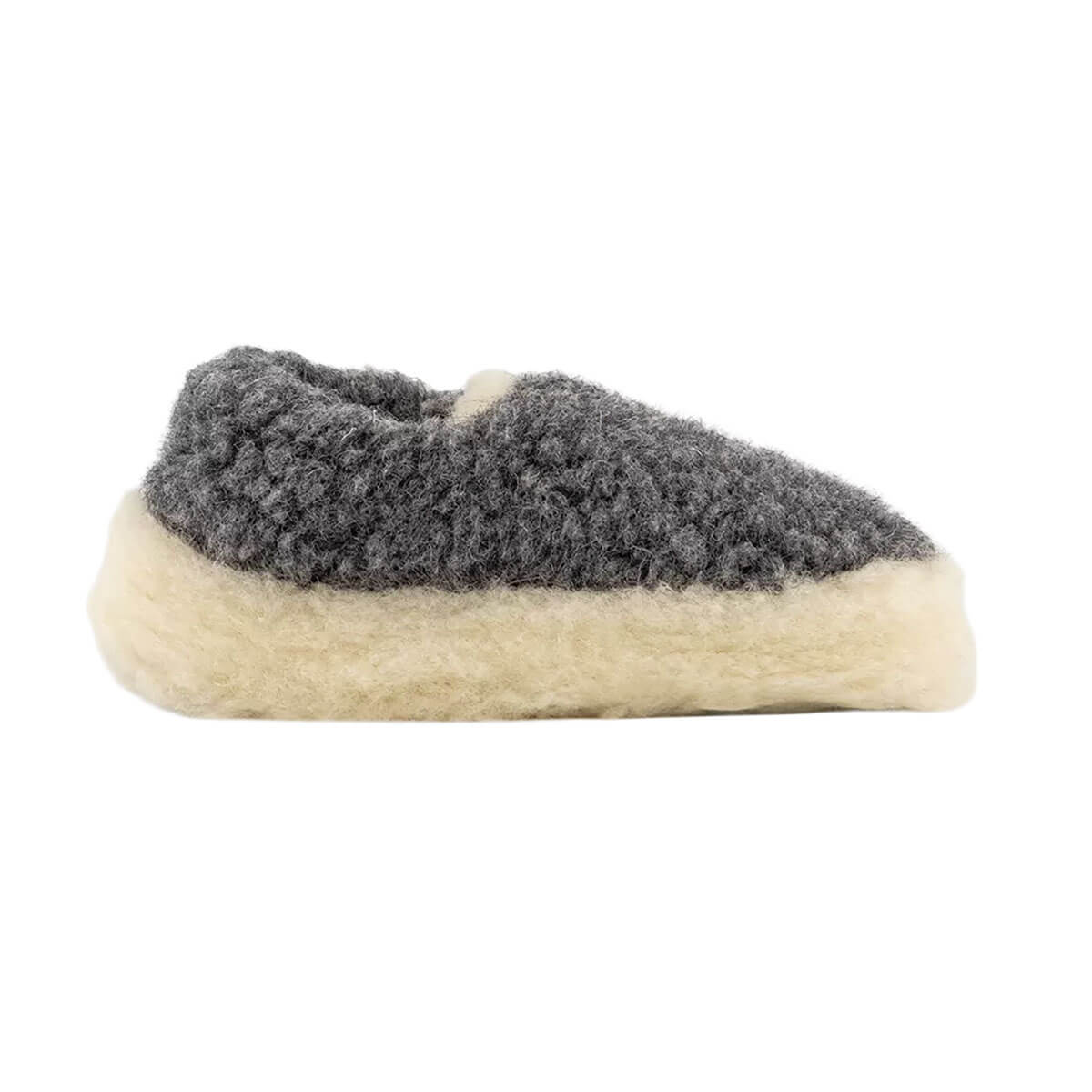 Full Slippers in Graphite by Yoko Wool