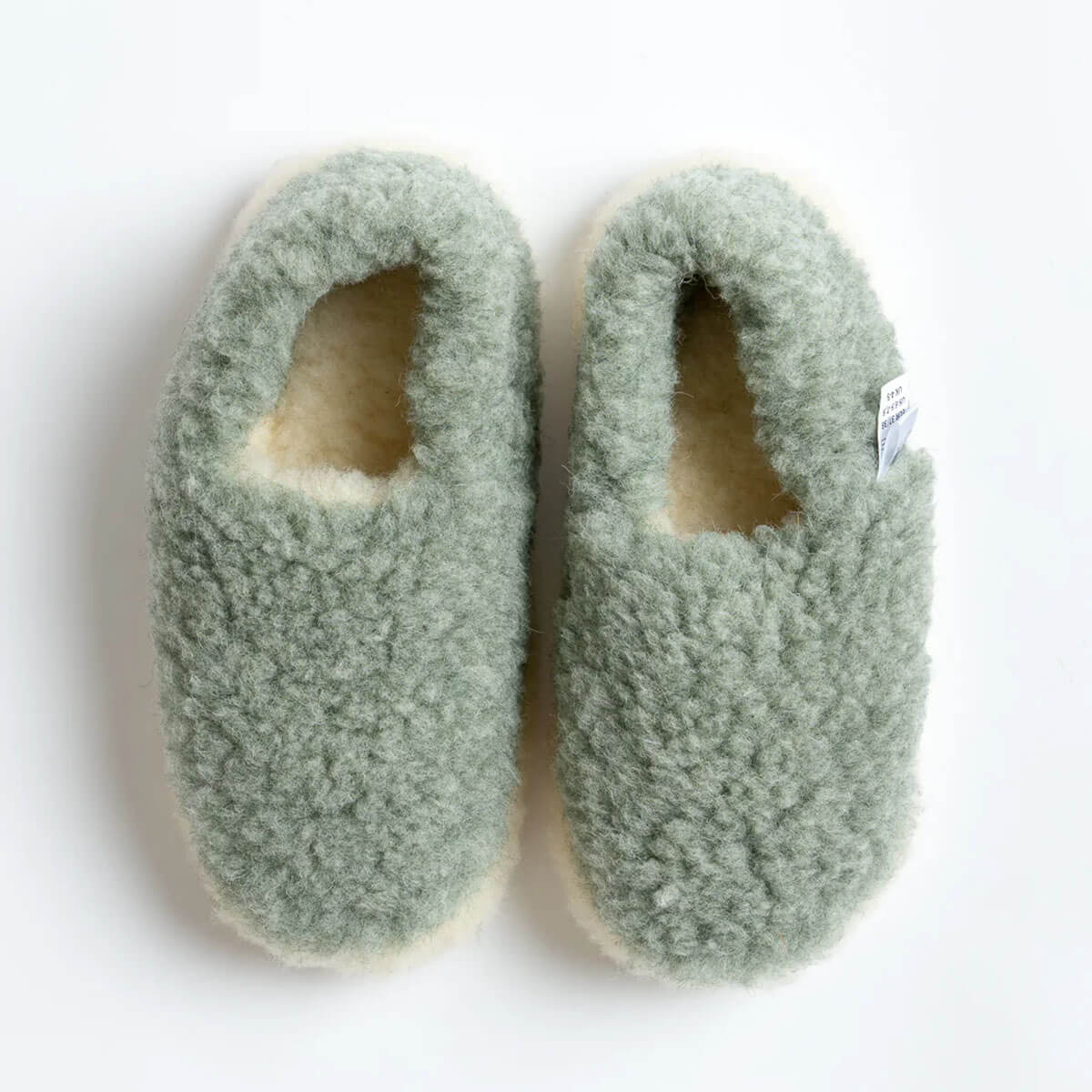 Full Slippers in Green by Yoko Wool