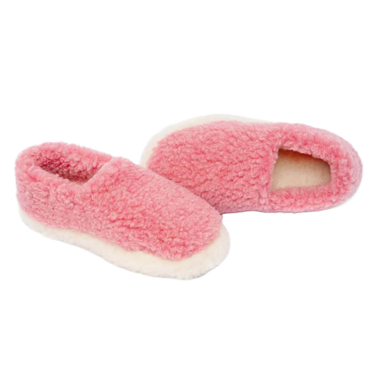 Full Slippers in Pink by Yoko Wool