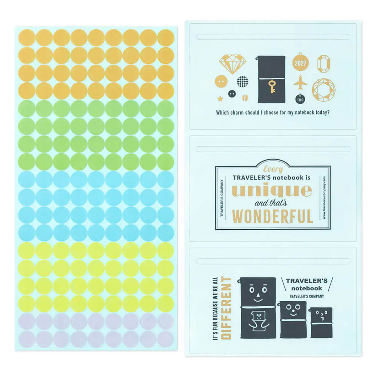 Traveler's Notebook Customised Sticker Set For Diary 2027 by Traveler's Company