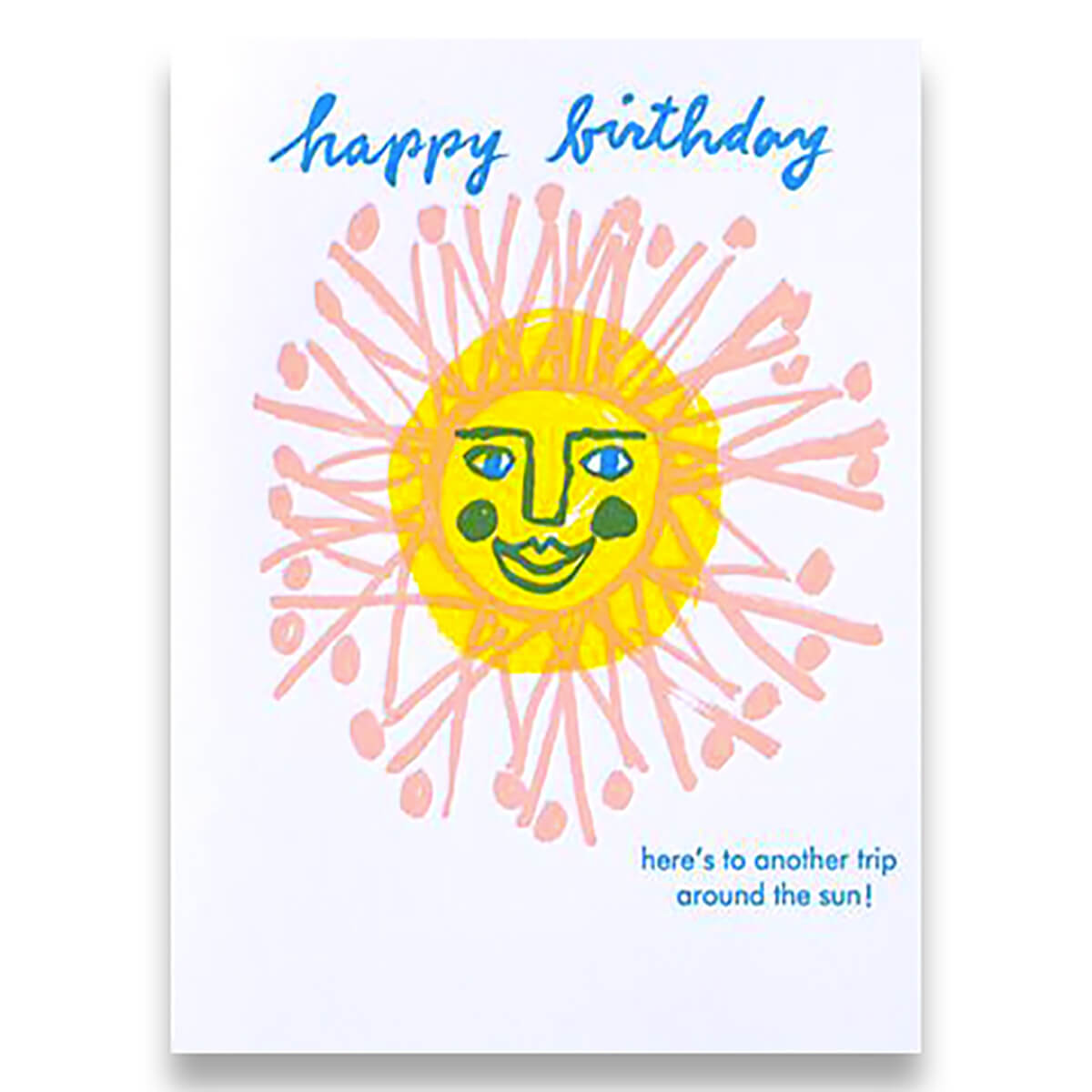 Happy Birthday Another Trip Around The Sun Greetings Card by Egg Press for 1973