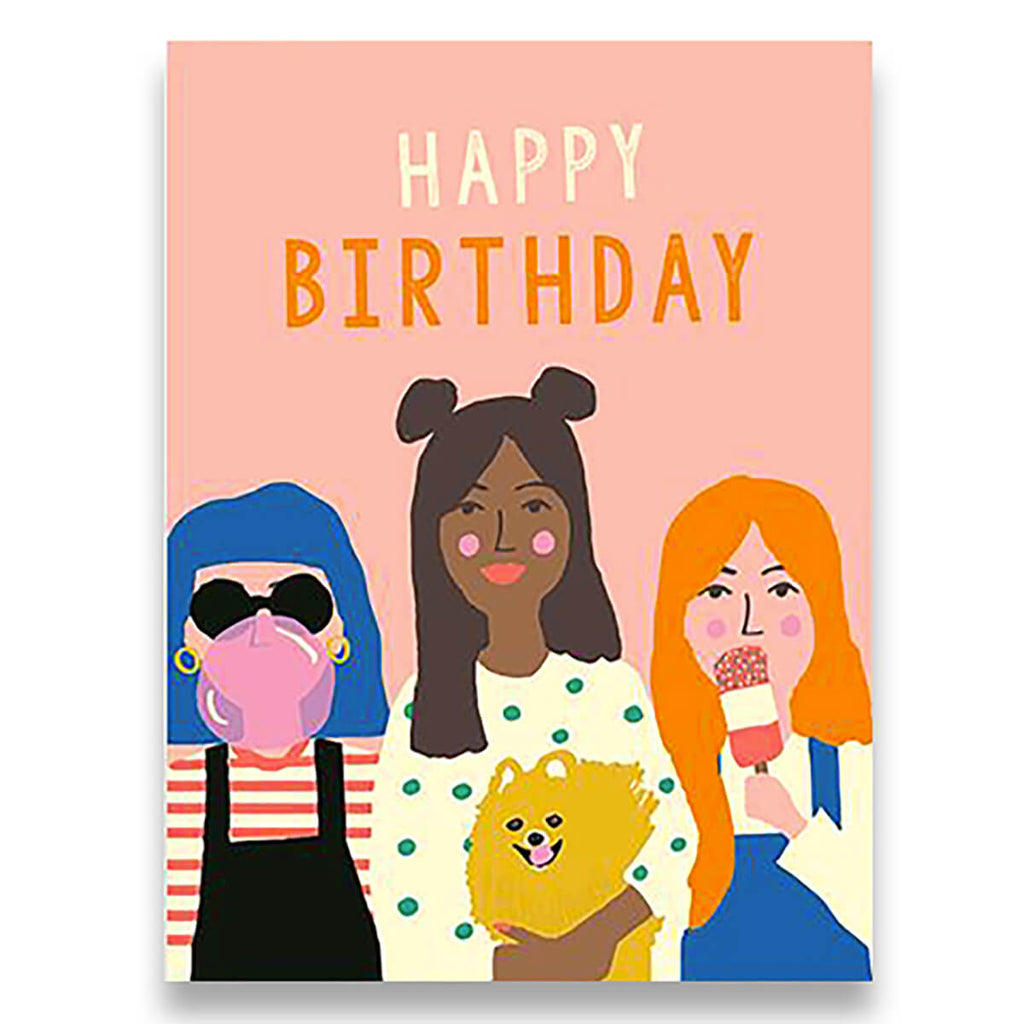 Girl Party Greetings Card by Emma Cooter for 1973
