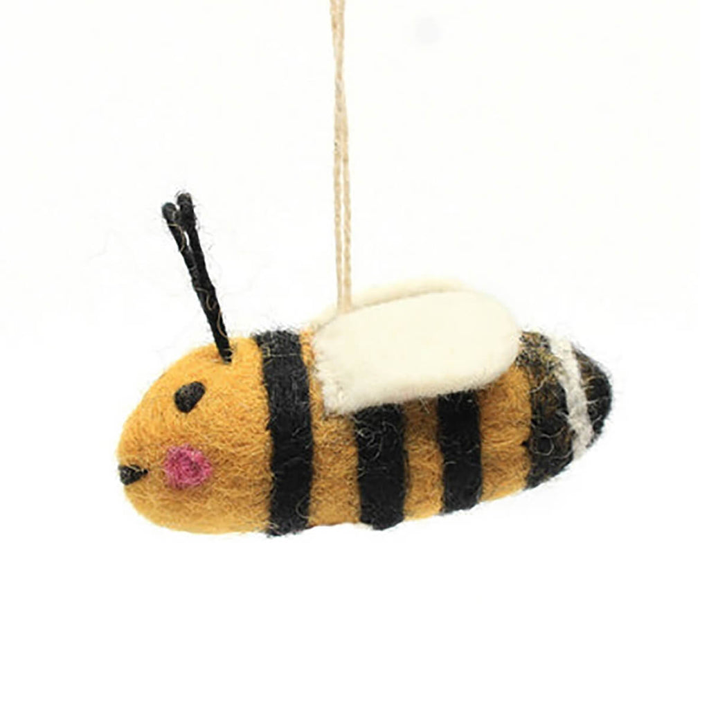 Bumble Bee Felt Hanging Decoration by Amica