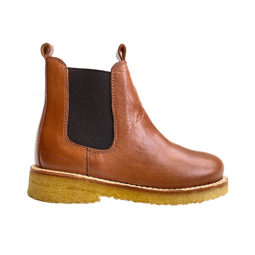 Classic Chelsea Boots in Cognac by Angulus