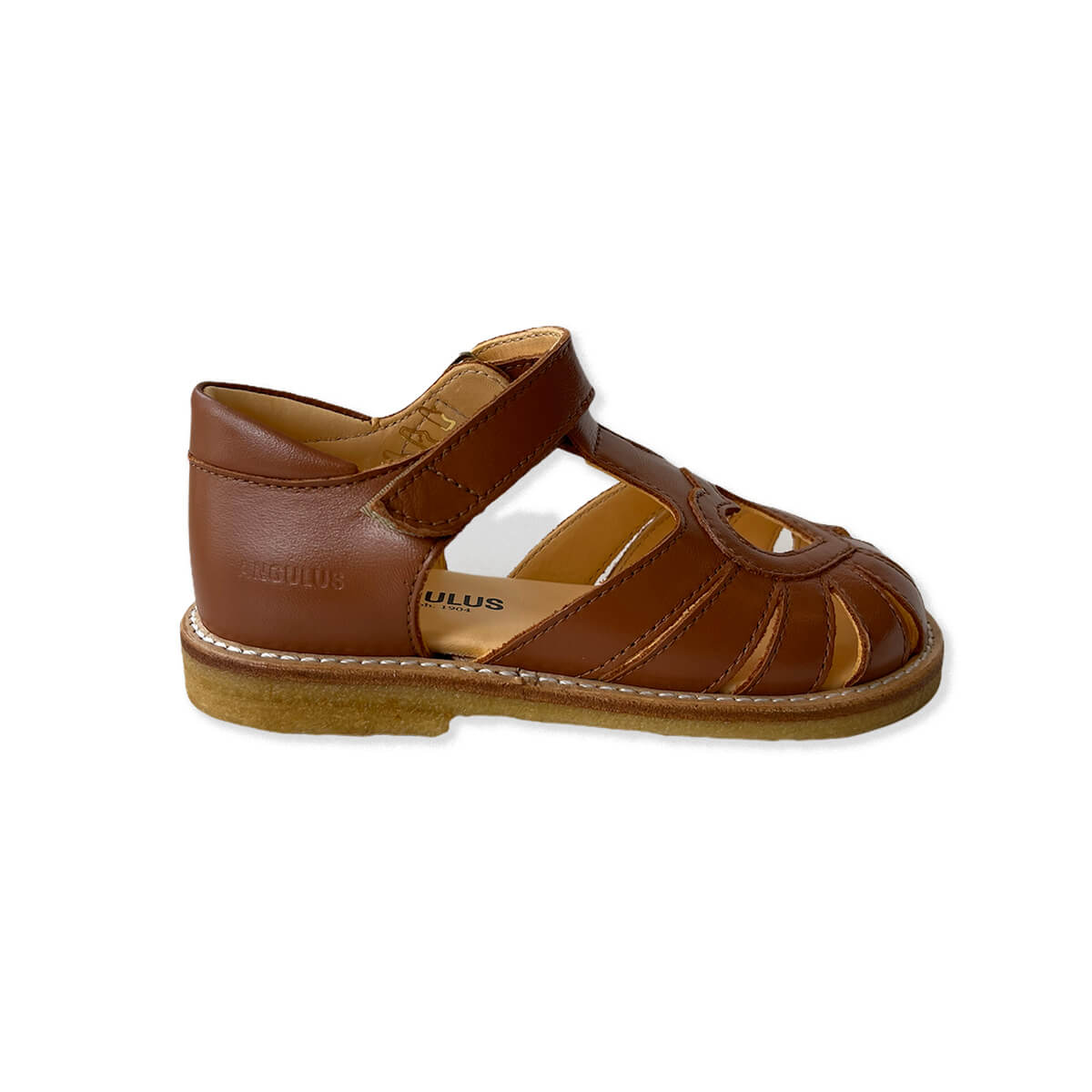 Heart Sandals in Cognac by Angulus