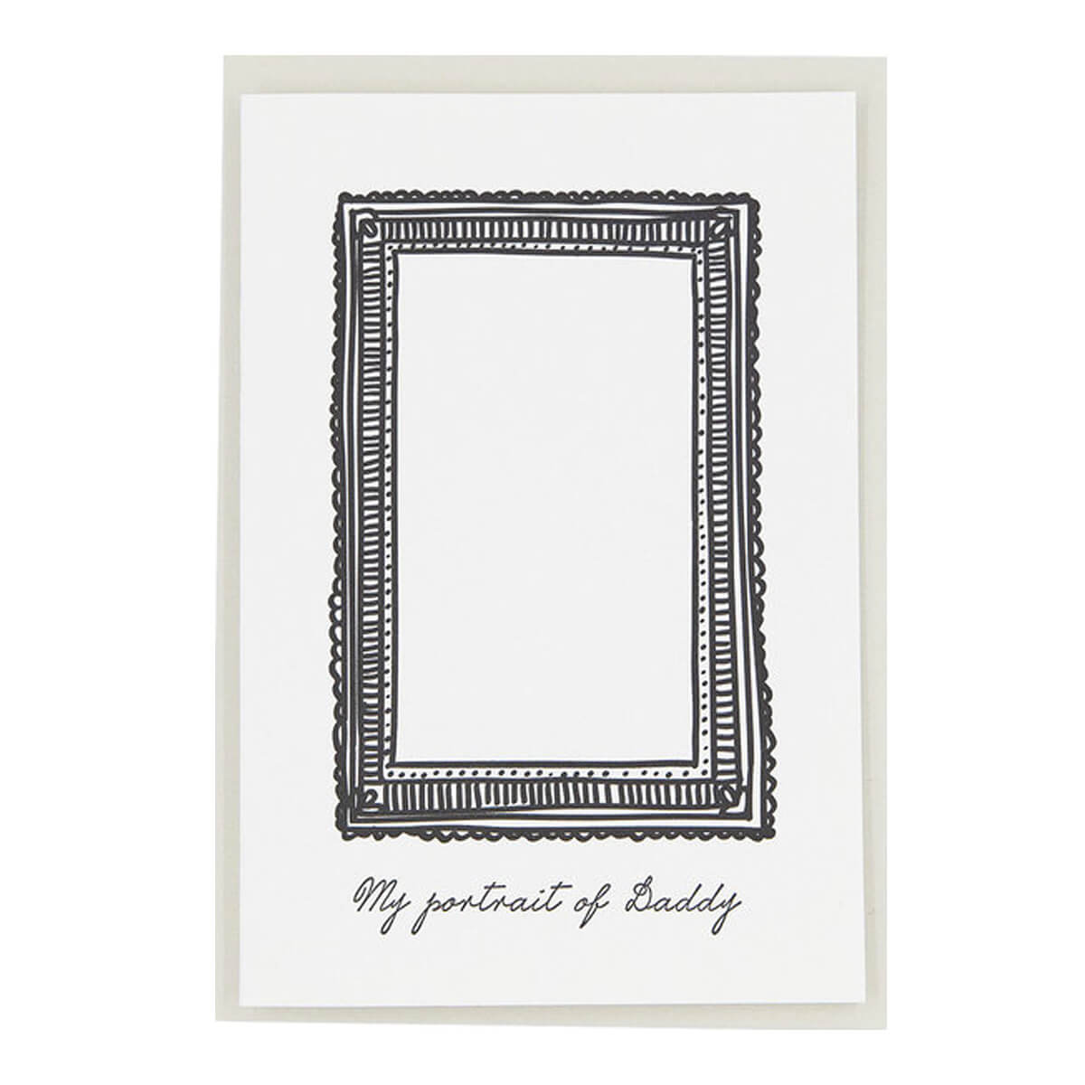 My Portrait of Daddy Greetings Card by Artcadia