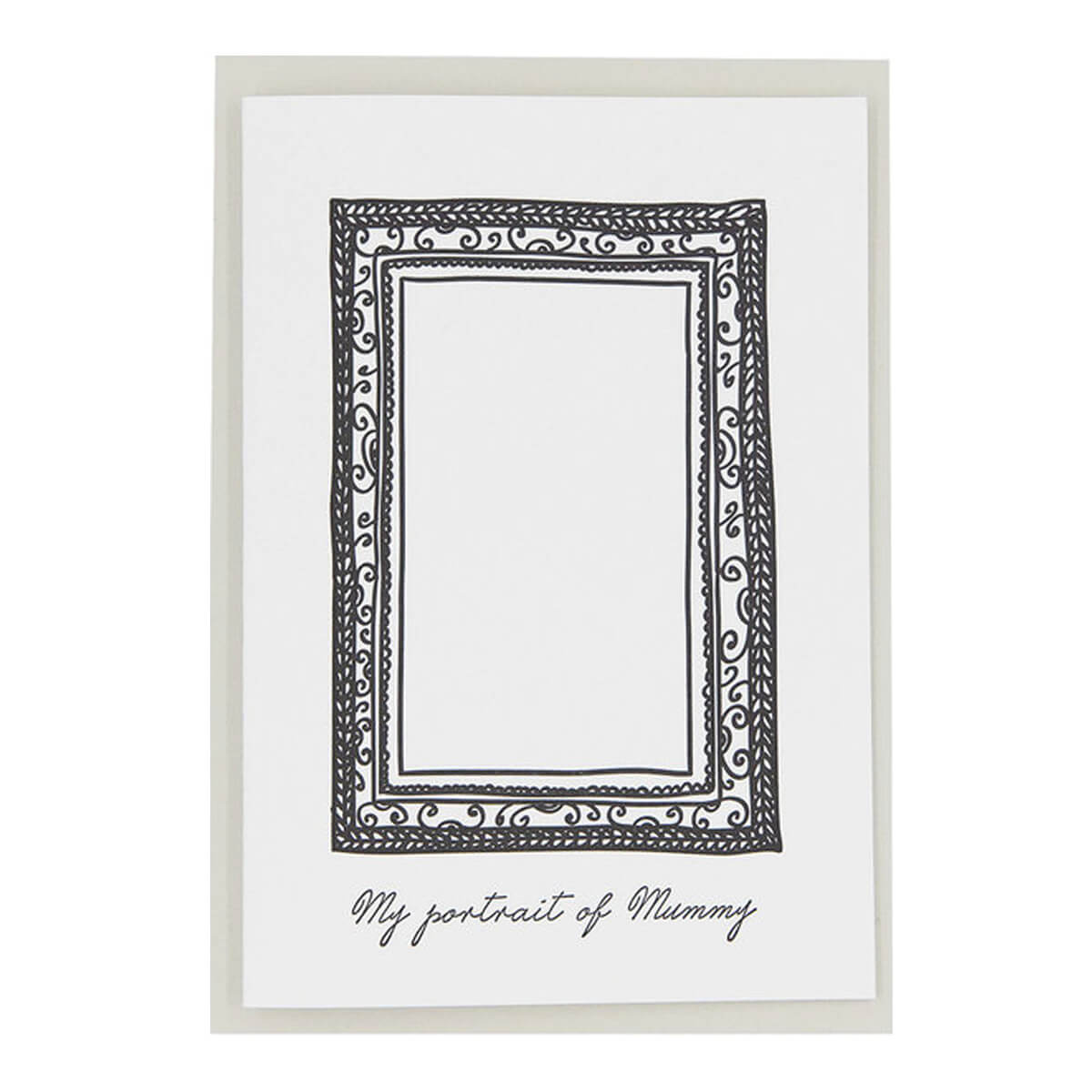 My Portrait of Mummy Greetings Card by Artcadia