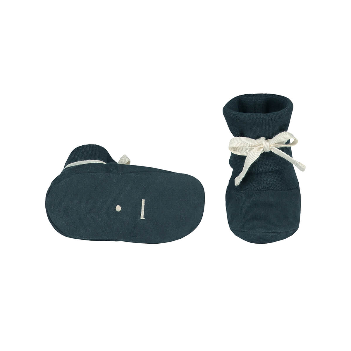 Ribbed Booties in Blue Grey by Gray Label