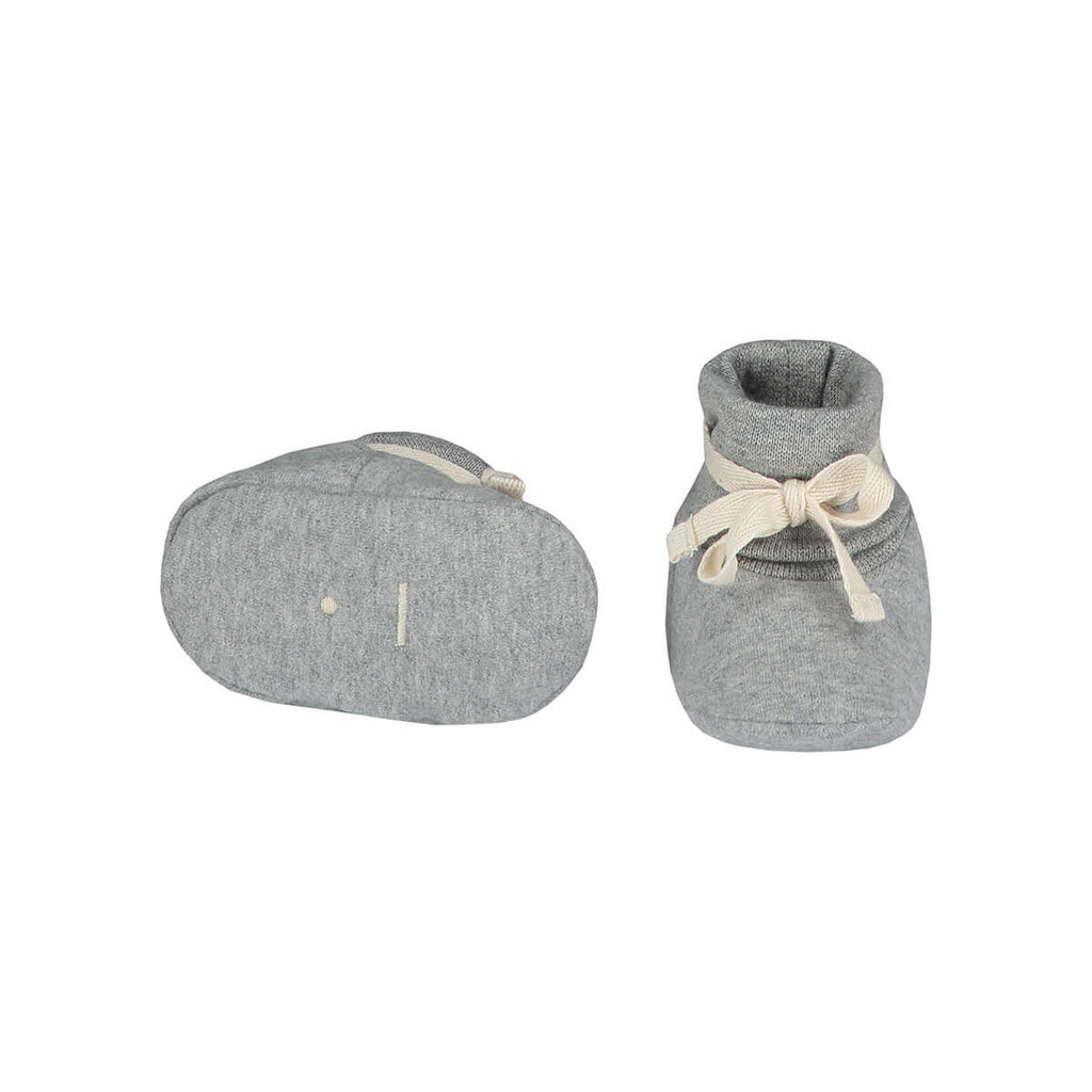 Ribbed Booties in Grey Melange by Gray Label