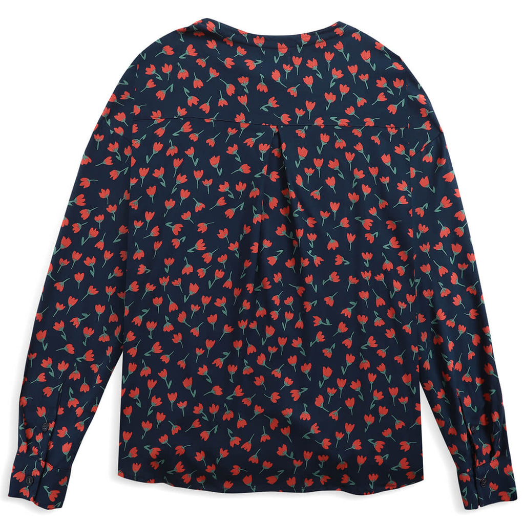 Flower Print Crew Collar Shirt - Adult Collection - by Bobo Choses