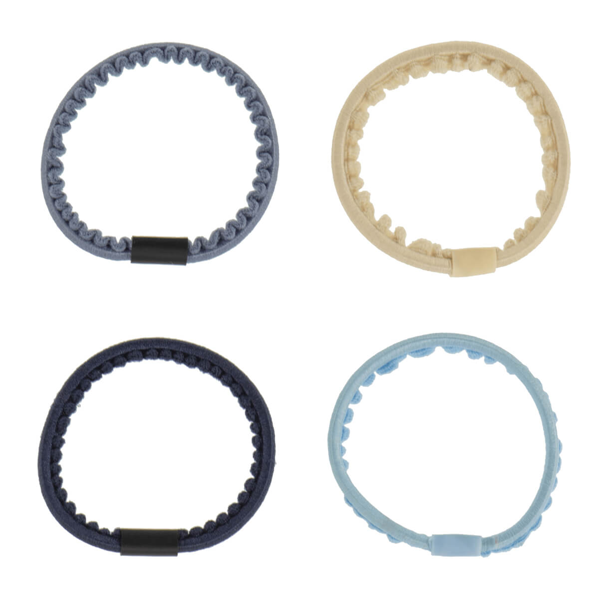 Kknekki Snag Free Thin Hair Bands in Blue Mix by Bon Dep