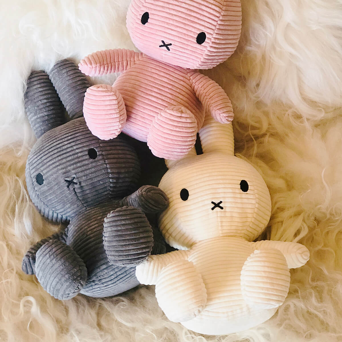 Extra Large Corduroy Miffy in Pink (50cm) by Bon Ton Toys