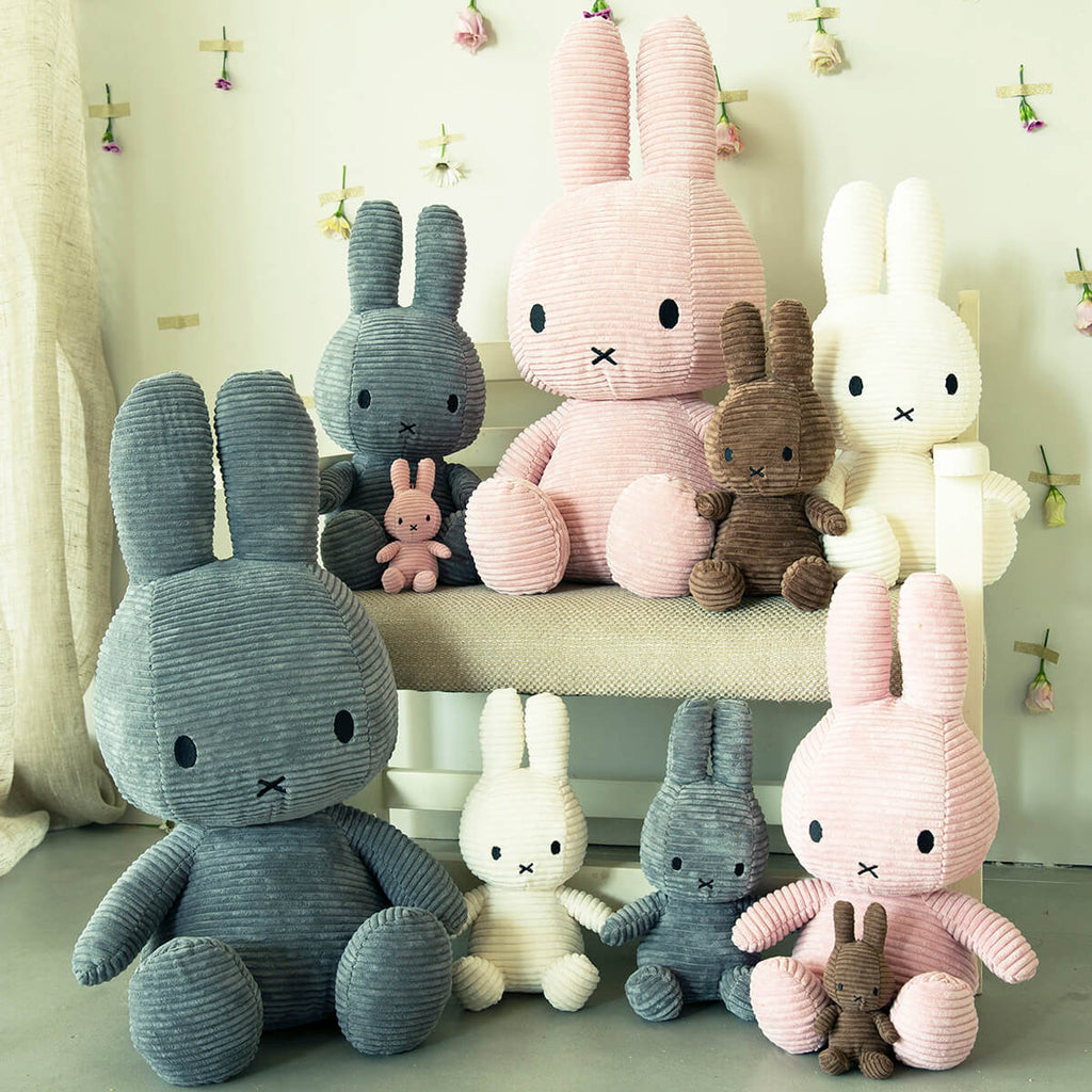 Small Corduroy Miffy in Pink (23cm) by Bon Ton Toys