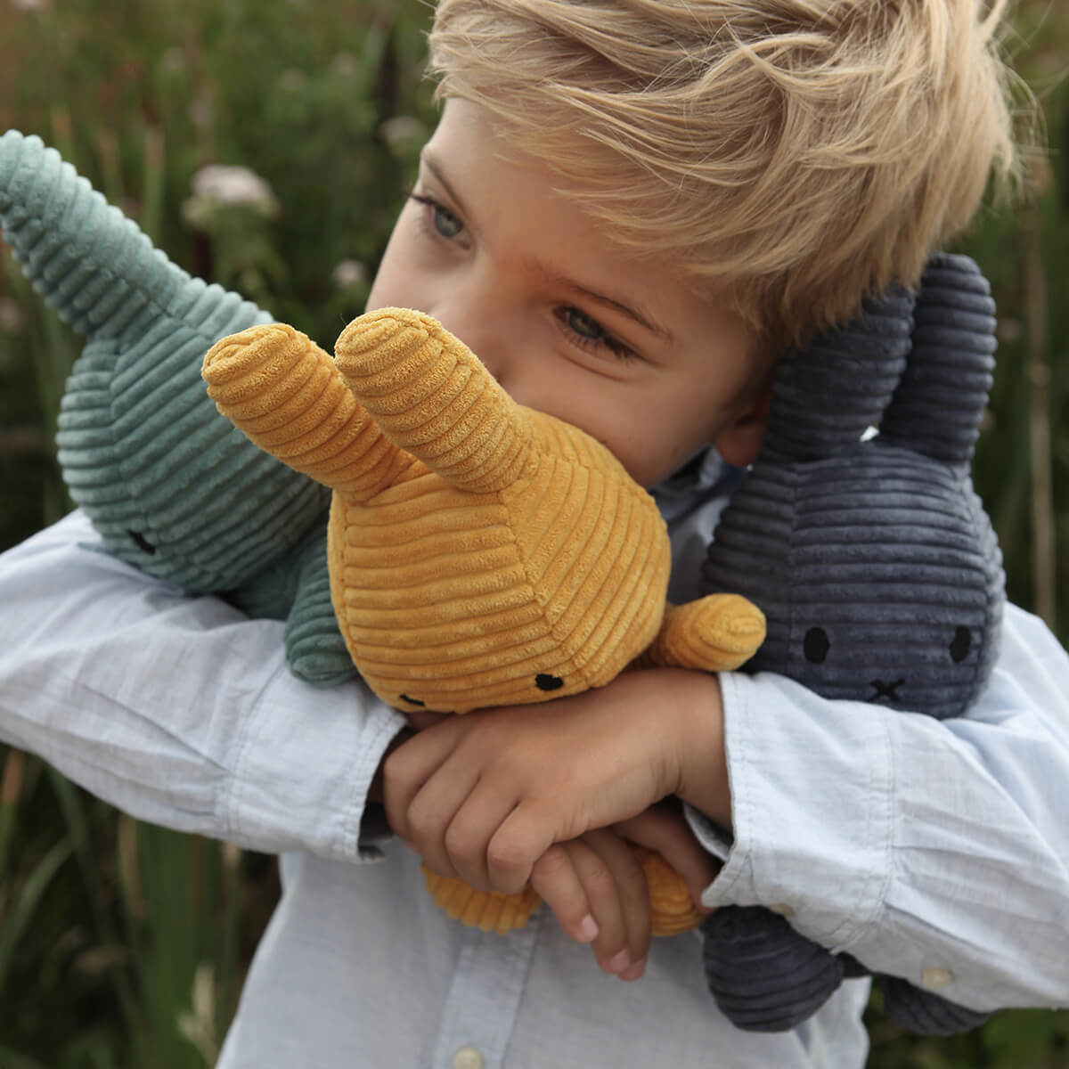 Small Corduroy Miffy in Grey (23cm) by Bon Ton Toys