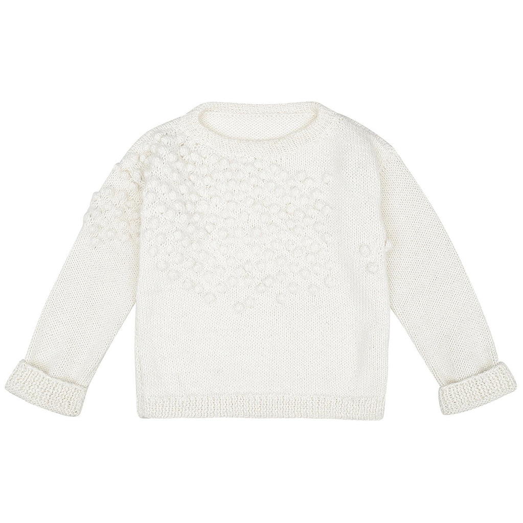 Agnes Knitted Sweater in Shell by Bonét Et Bonét