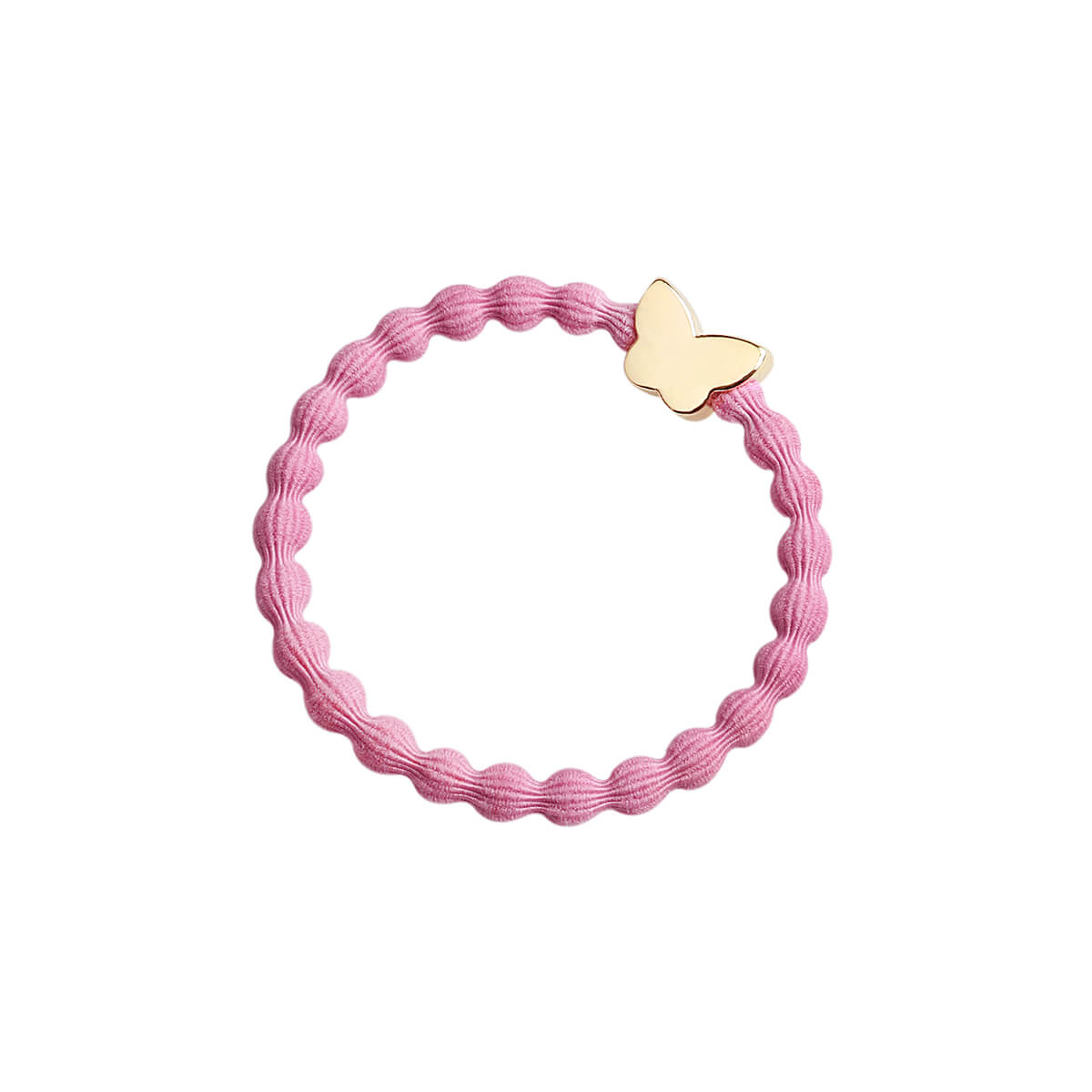 Gold Butterfly Hair Band in Rose Pink by byEloise