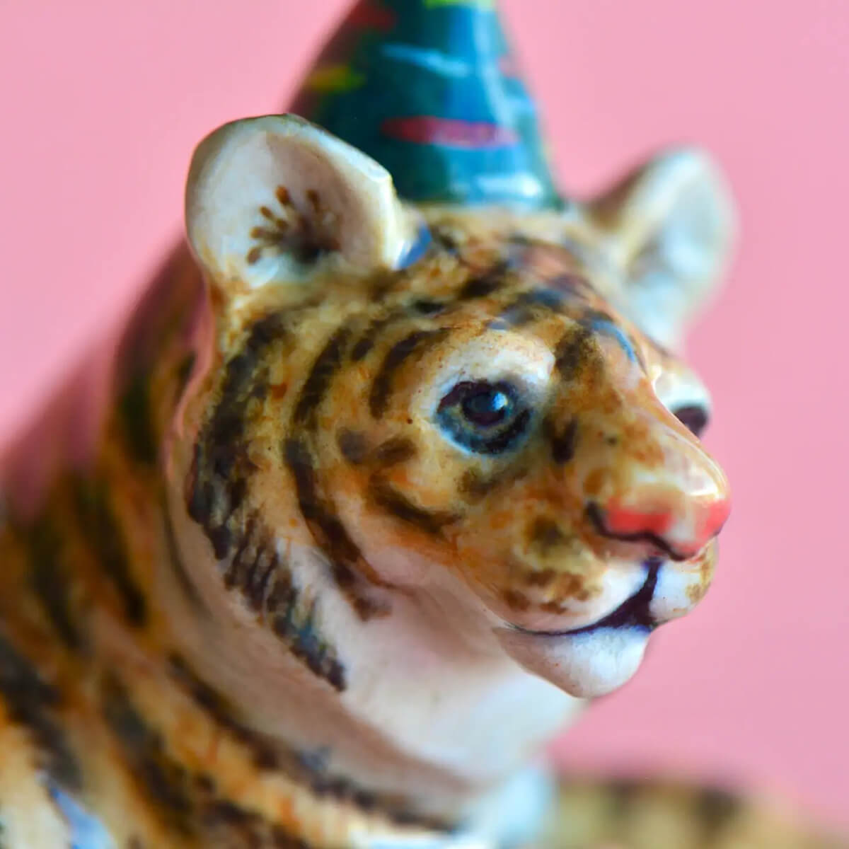 Tiger Ceramic Cake Topper by Camp Hollow