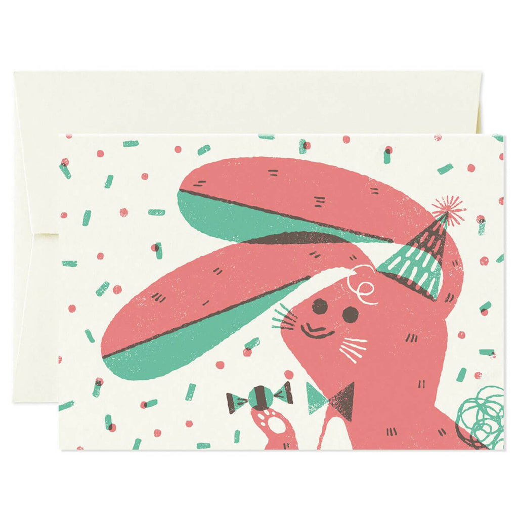 Bunny Greetings Card by Lydia Nichols for Card Nest