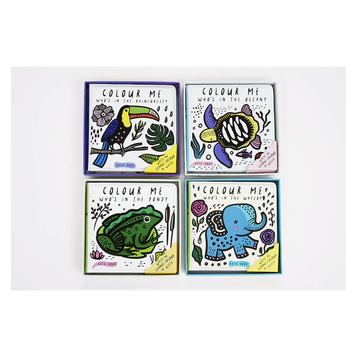 Colour Me: Who's In The Rainforest? Baby's First Bath Book By Surya Sajnani