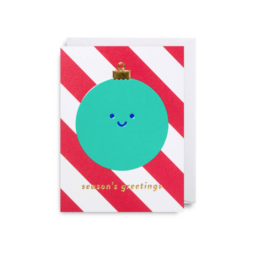 Seasons Greetings Mini Christmas Greetings Card by Cozy Tomato for Lagom Design