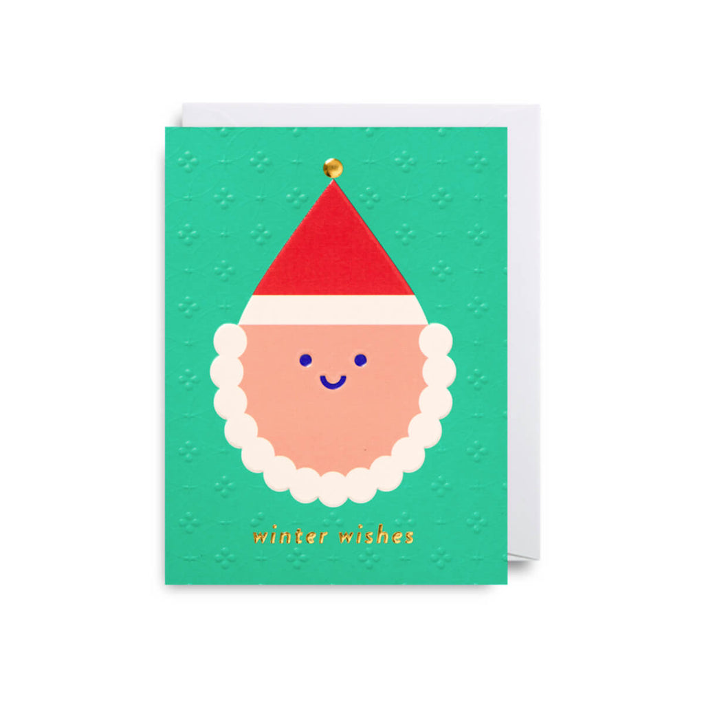 Winter Wishes Mini Christmas Greetings Card by Cozy Tomato for Lagom Design
