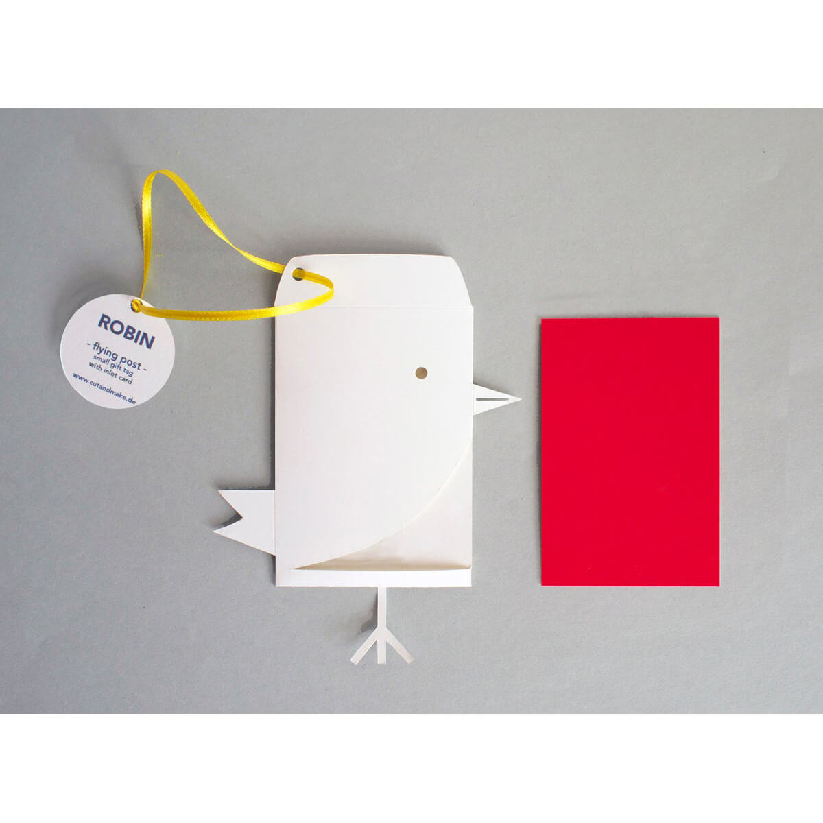 Robin Envelope Gift Tag / Greetings Card by Cut&Make