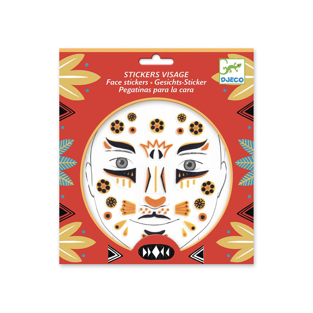Leopard Face Stickers by Djeco