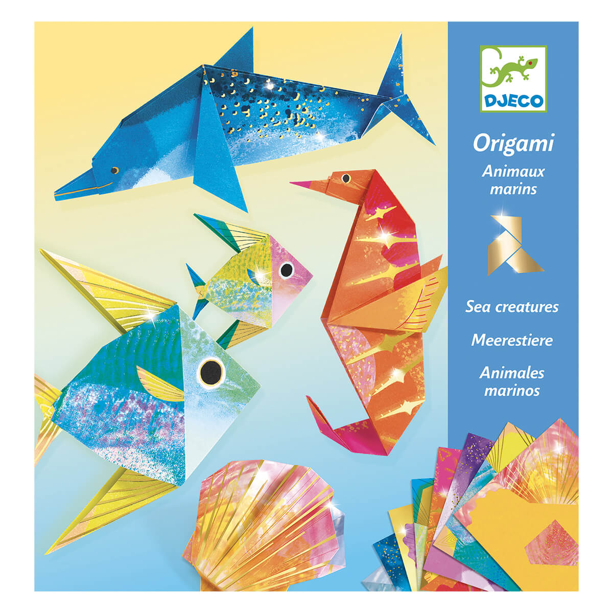 Sea Creatures Origami Craft Kit by Djeco
