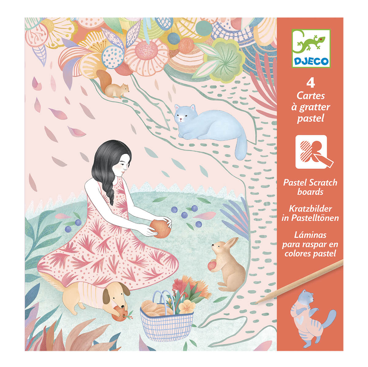 The Picnic Pastel Scratch Boards by Djeco