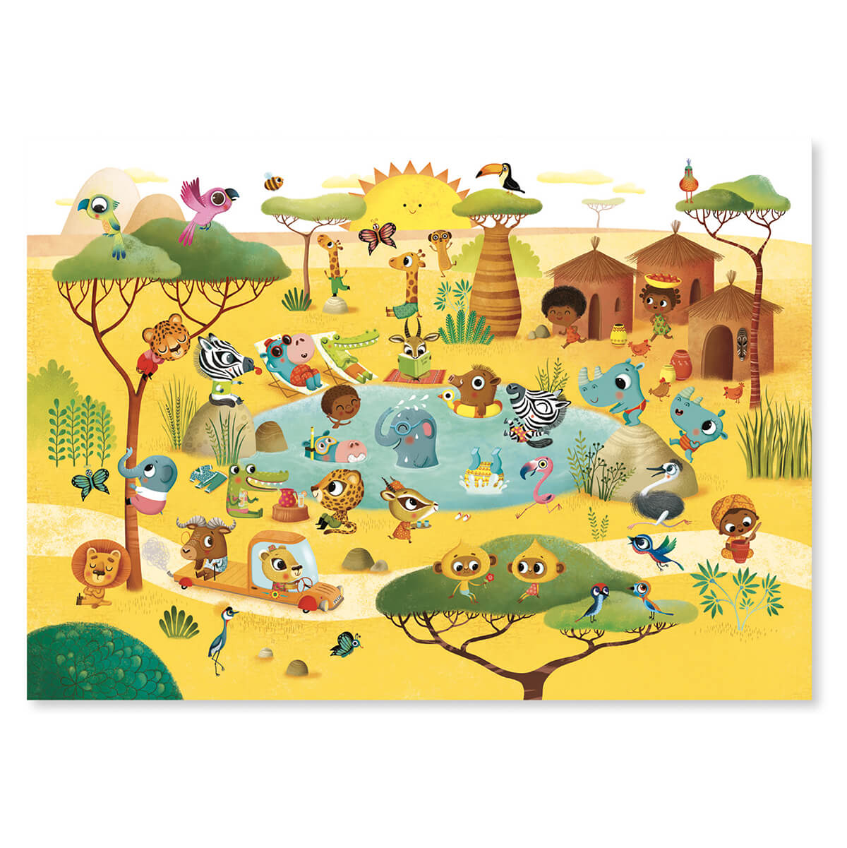 Savannah, Desert and North Pole Rub-On Transfers Set by Djeco