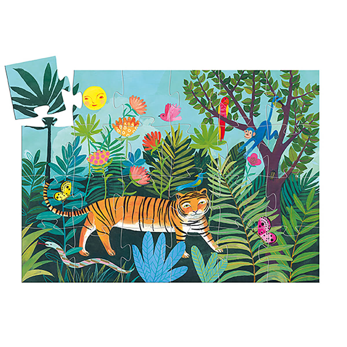 The Tiger's Walk 24 Piece Jigsaw Puzzle by Djeco