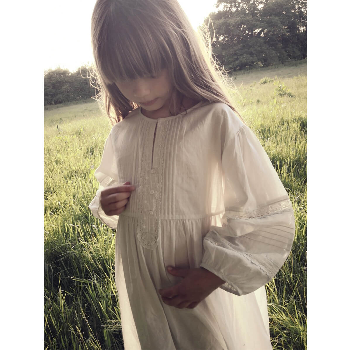 The Maple Nightdress in Vintage White by Faune