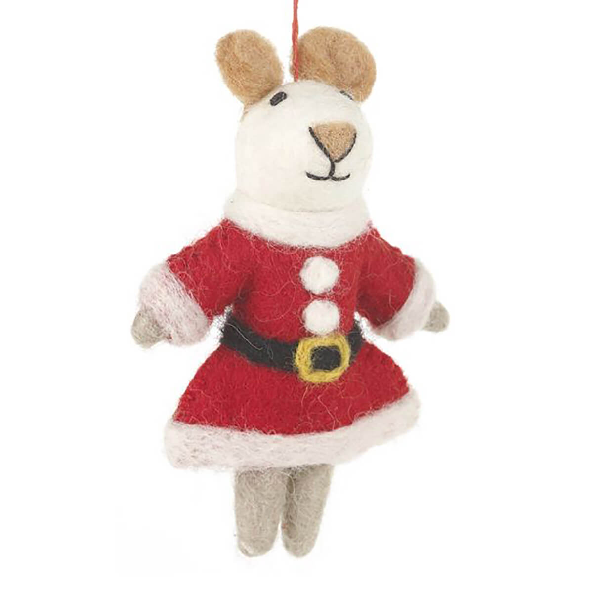 Mrs Santa Paws Christmas Tree Decoration by Felt So Good