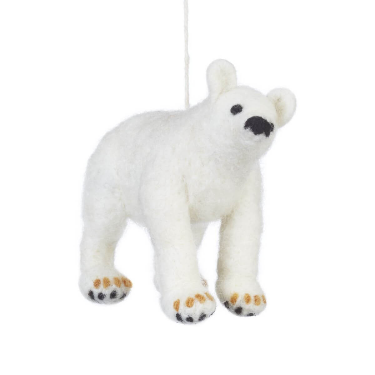 Polar Bear Christmas Tree Decoration by Felt So Good