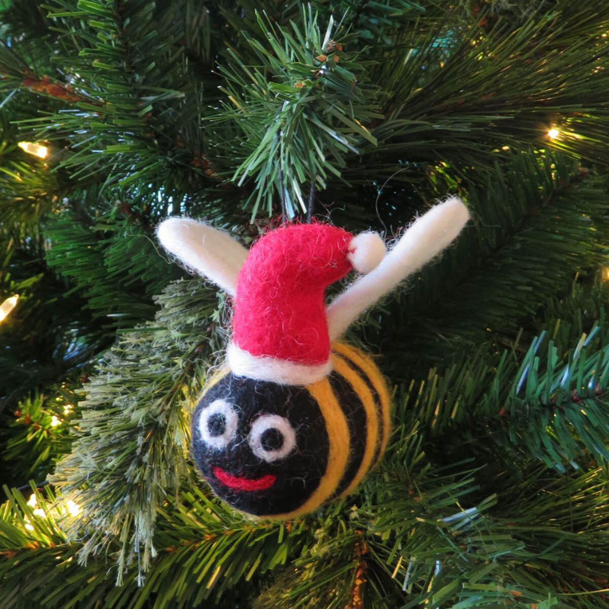 Christmas Big Bumble Bee Tree Decoration by Felt So Good