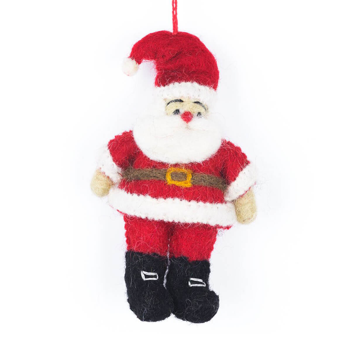 Tipsy Santa Hanging Tree Decoration by Felt So Good