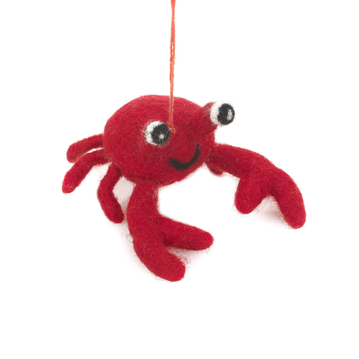 Sebastian Crab Hanging Tree Decoration by Felt So Good